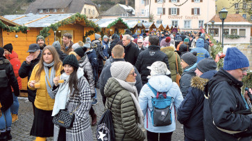 Winterliche Weihnachtsstimmung in Laufenburg
